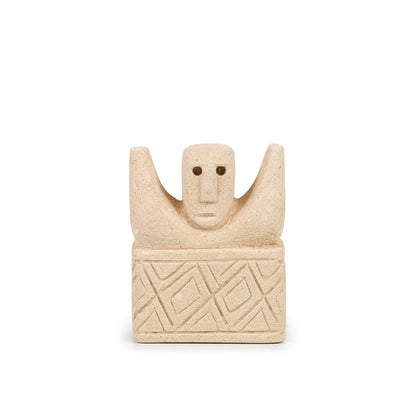 Sandstone Sumba Stone Statue - Hand Carved Indonesian Art