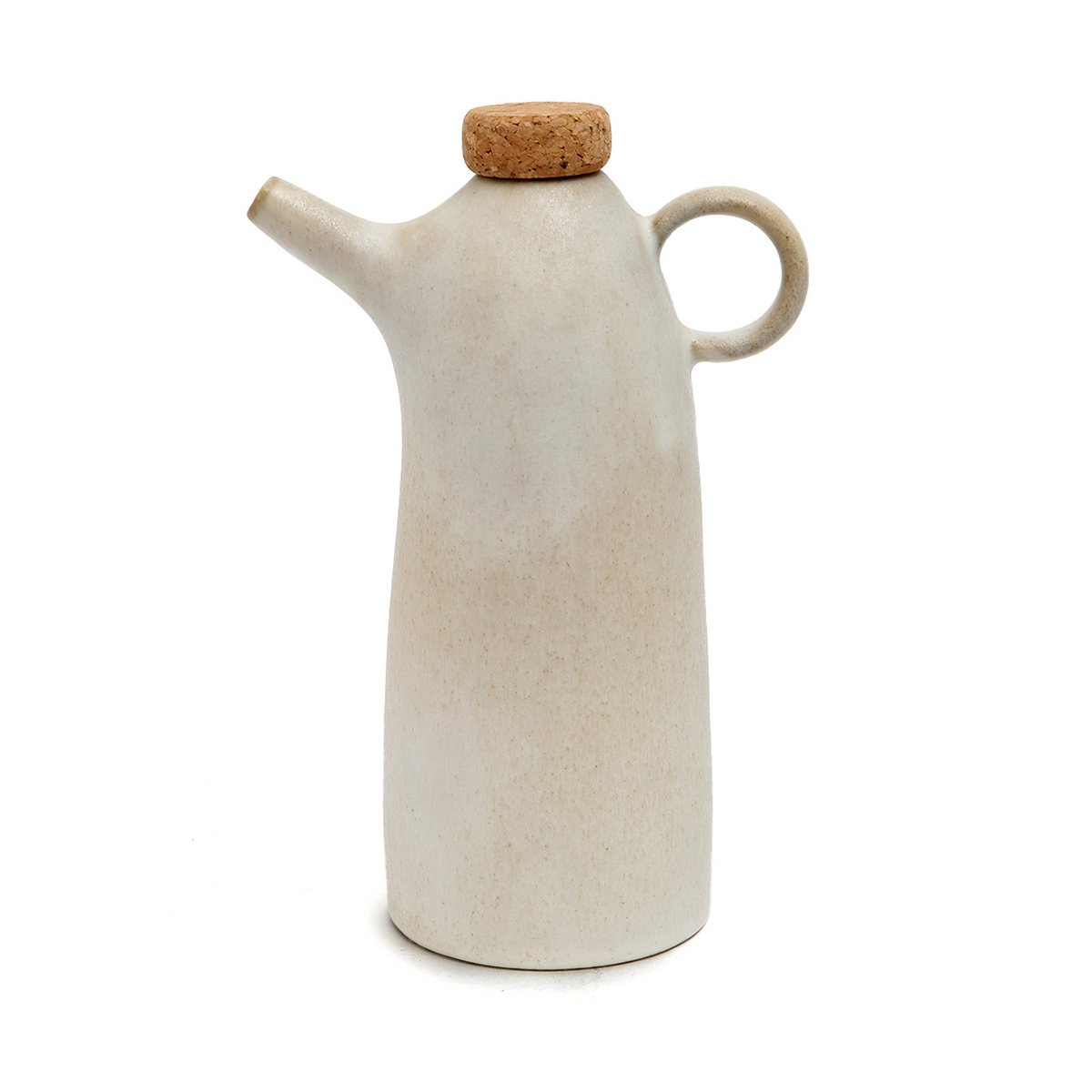 Ceramic Olive Oil Bottle - White Dispenser N°78, Kitchen Accent