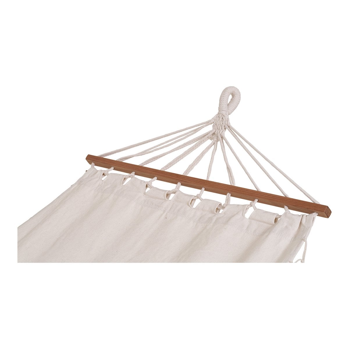 Edessa Hammock - Off White, Polyester/Cotton/Larch
