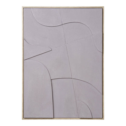 Textured Canvas Wall Art – Neutral Sand Relief Decoration, 50x70 cm
