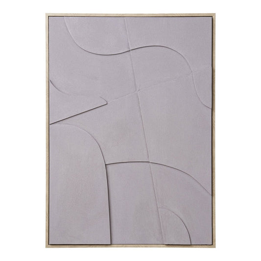 Textured Canvas Wall Art – Neutral Sand Relief Decoration, 50x70 cm
