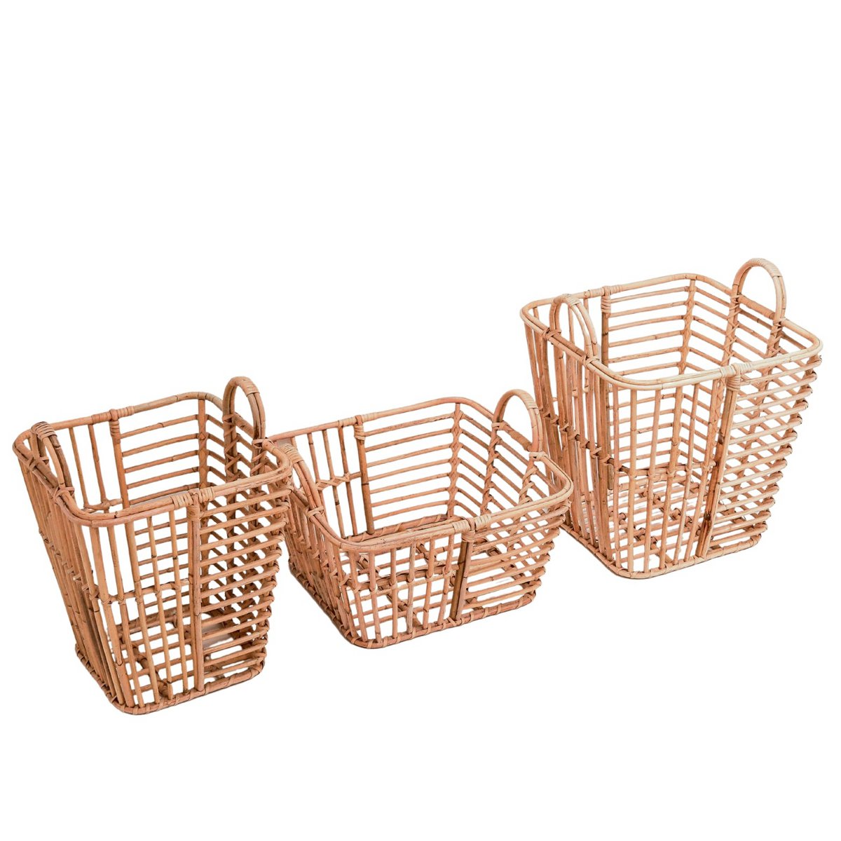 Rattan Storage Basket - Laundry, Plant, Home Decor - 3 Sizes