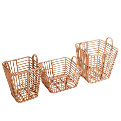 Rattan Storage Basket - Laundry, Plant, Home Decor - 3 Sizes