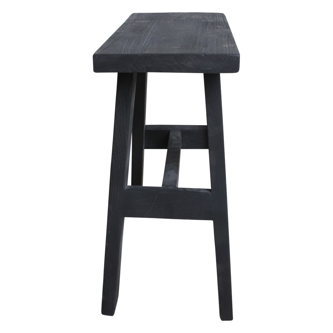 Black 'bus stop' bench medium