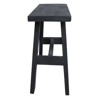 Black 'bus stop' bench medium