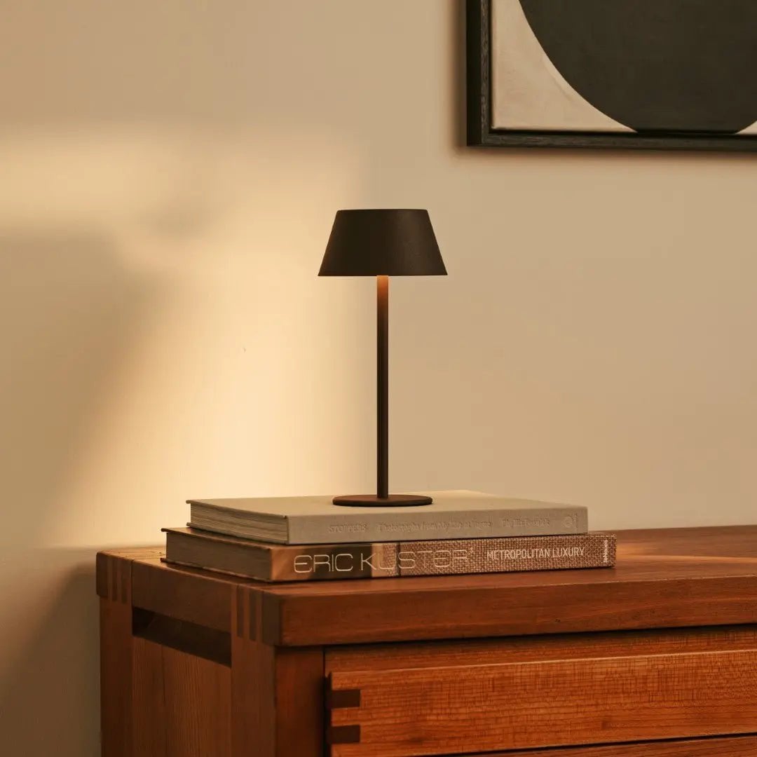 Milou Mocha Brown Table lamp without cable | Modern, Design & 3 Light modes
