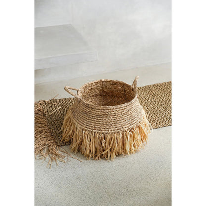 Cestas de Rafia Deluxe - Natural - Mediana