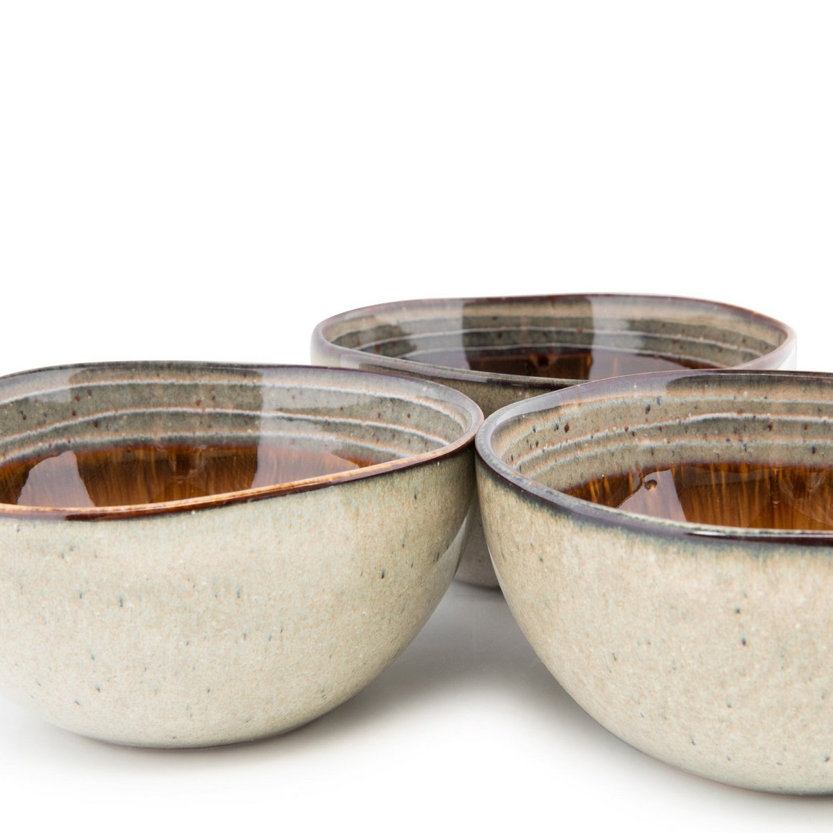 Stoneware Cereal Bowl - Small Colorful Handcrafted Breakfast Bowl