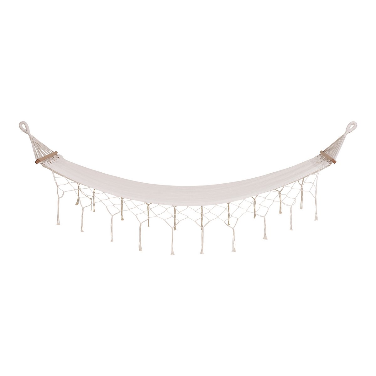 Edessa Hammock - Off White, Polyester/Cotton/Larch