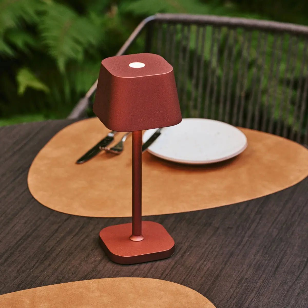 Bronze Rechargeable Table Lamp – Cordless Dimmable Accent Light