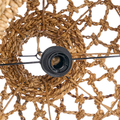 Banana Leaf Pendant Light - Large Woven Hanging Lamp, Natural