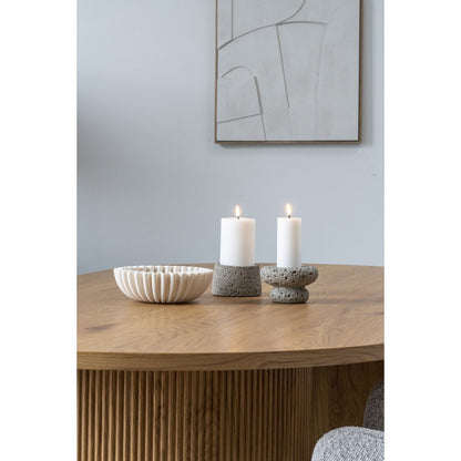 Cement Candle Holders - Modern Grey Set of 2