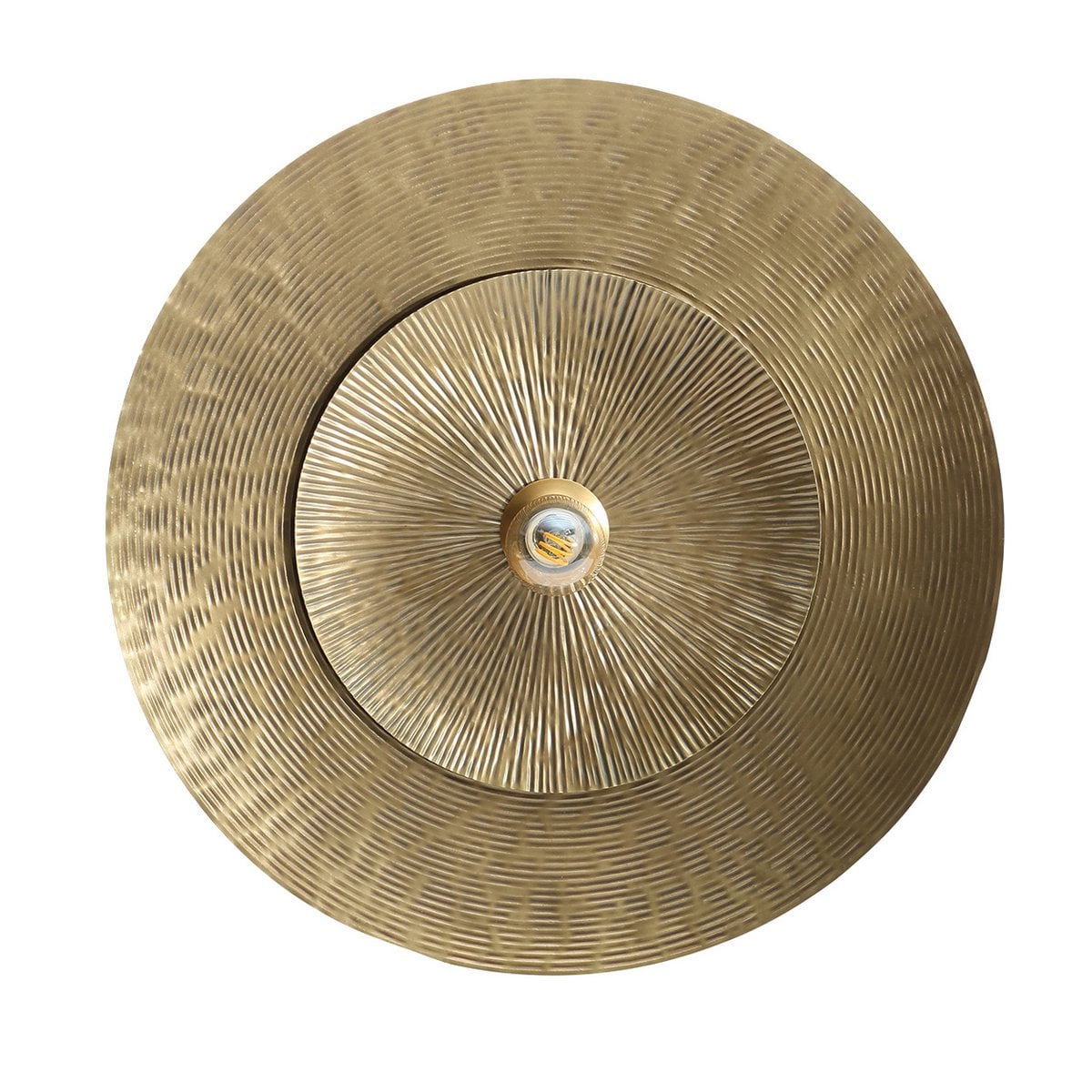 Brass Wall Lamp - Double Full Moon Design