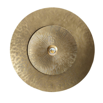 Brass Wall Lamp - Double Full Moon Design