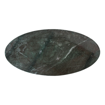 Oval marble coffee table - Green - 120x60x38 cm