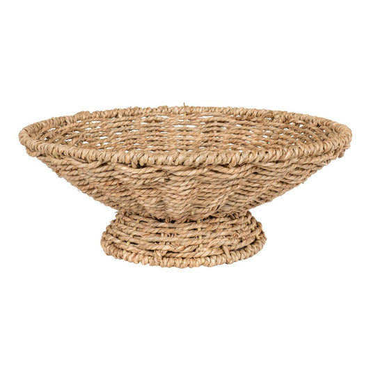 Seagrass Serving Tray - Natural Woven Tray, Ø30cm