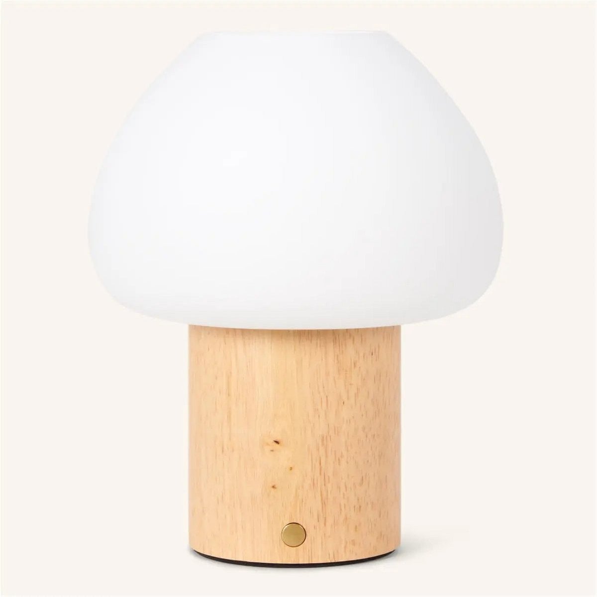 Fynn Light Brown Wooden Lamp | Rechargeable, Dimmable & Stylish