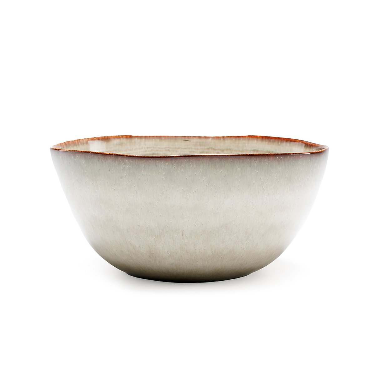 Ceramic Serving Bowl - Portuguese Crackle Glaze Design