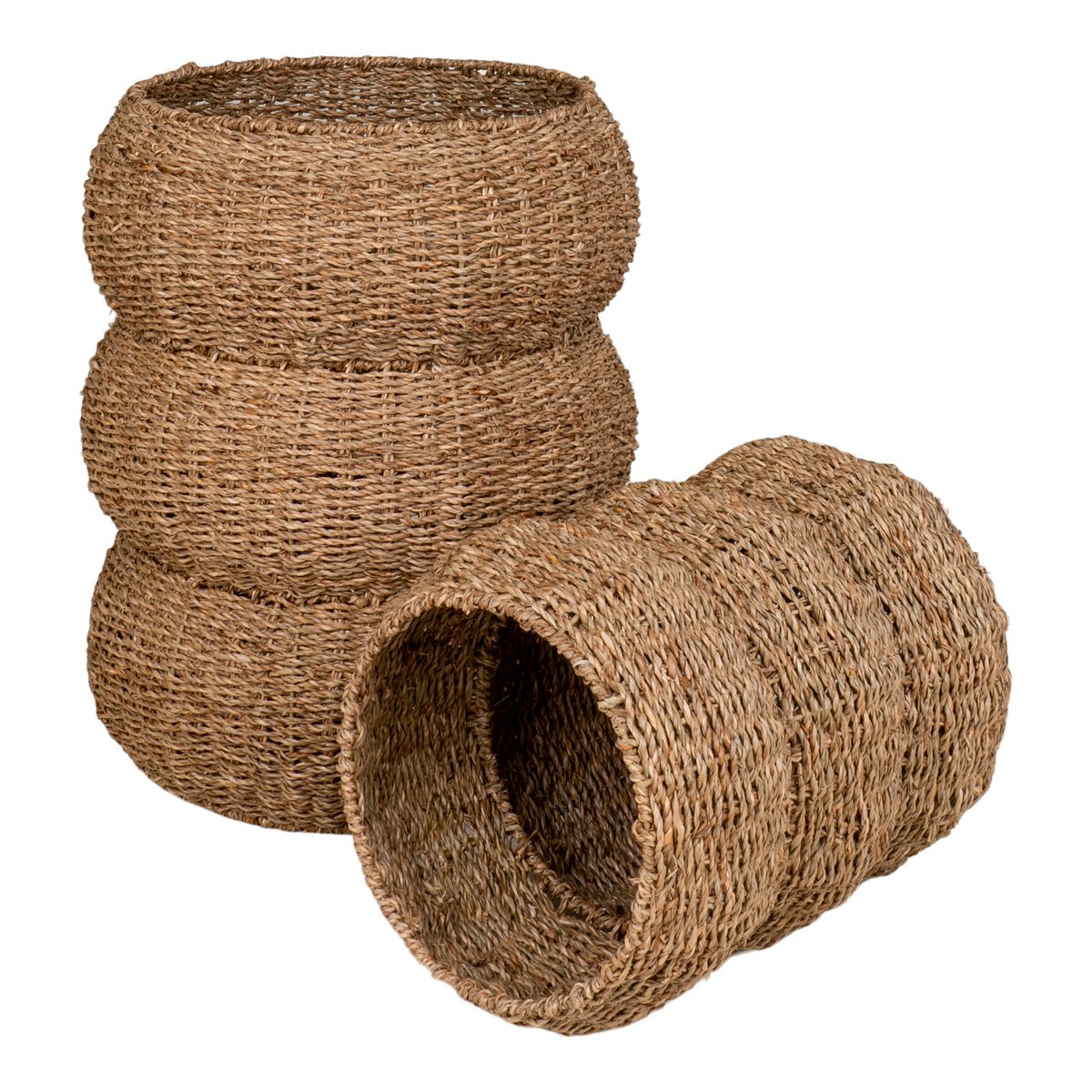 Seagrass Storage Baskets - Natural Set of 2 | Sarbas