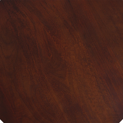 Mango Wood Side Table - Brown Bullnose Accent Table, 55 cm