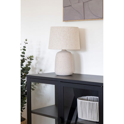 Ceramic Table Lamp - Stone Beige Nordic Design
