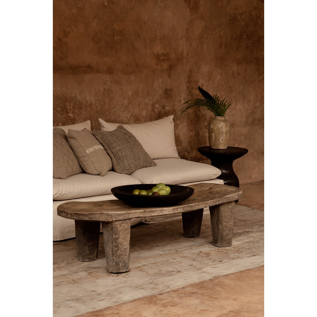 The Linen Stitch Cushion Cover - Natural White