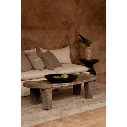 The Linen Stitch Cushion Cover - Natural White