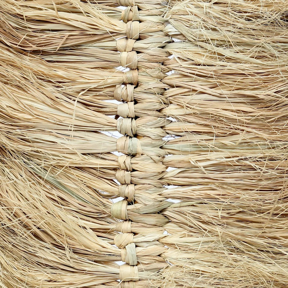 Raffia Palm Leaf Decoration - Natural Handmade Boho Decor
