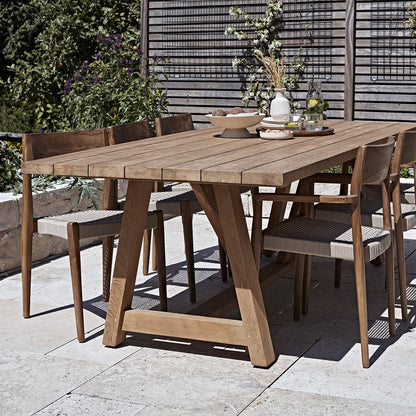 Freya Garden chair Natural - Dark teak