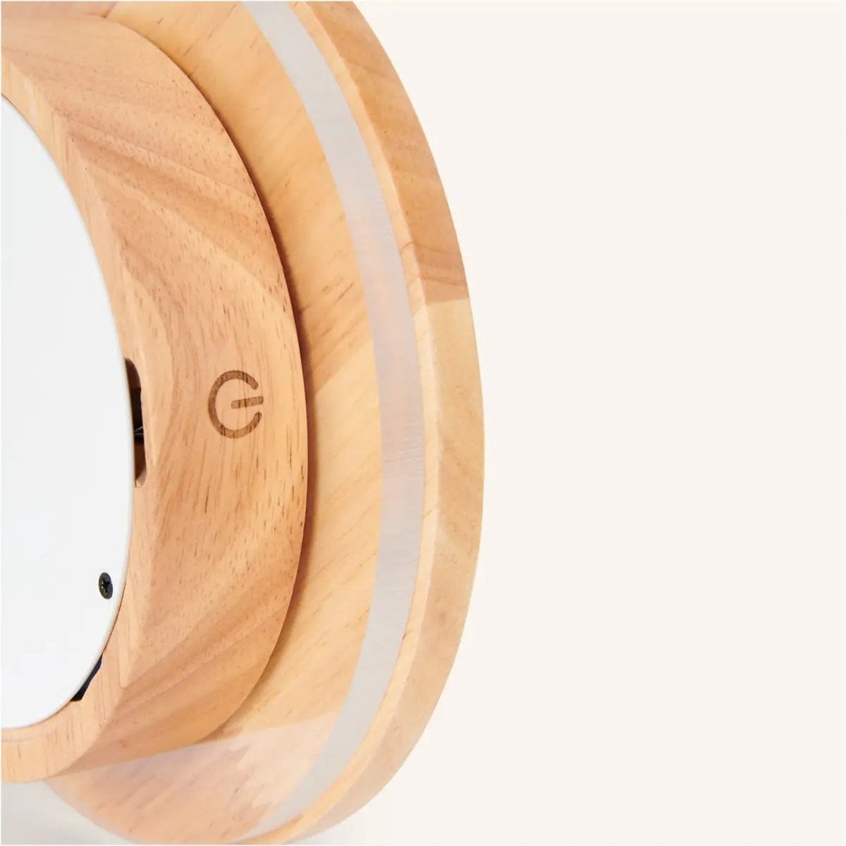 Cordless Wall Light - Light Brown Wood, Rechargeable & Dimmable
