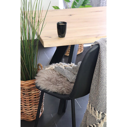 Lambskin Seat - Real Lambskin, Light Brown - Ø35 cm