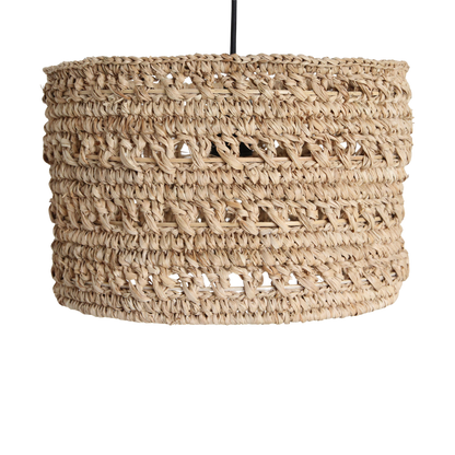 Seagrass Pendant Light - Natural Fiber Hanging Lamp, Small
