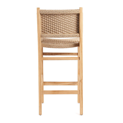 Teak Outdoor Bar Stool - Viro Weave Seating