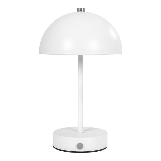 Metal LED Table Lamp Rechargeable – White Modern Bedside Light
