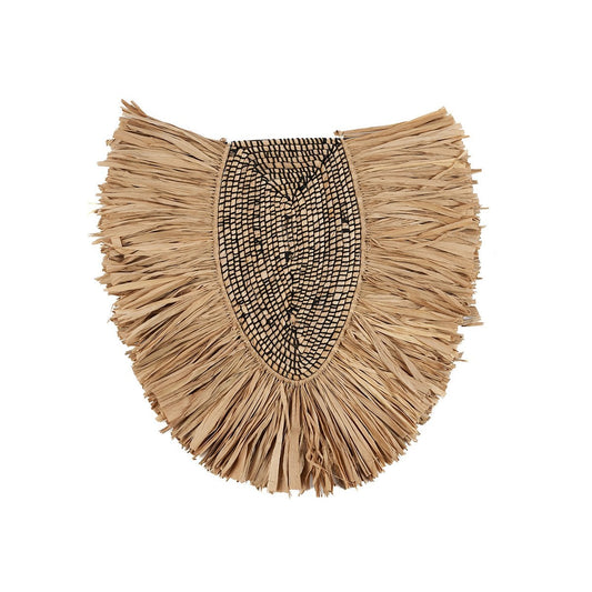 Woven Grass Wall Decor - Natural Fiber Wall Art, 60cm Diameter