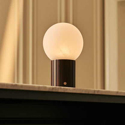 Dark Brown Cordless Table Lamp - Rechargeable, Dimmable & Modular