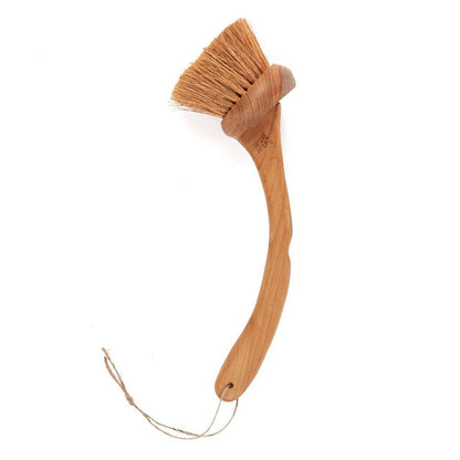 Teak Wood Naan Brush - Natural Cleaning Brush for Dishes & Counters