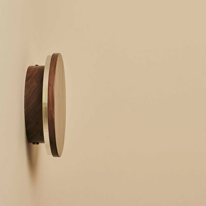 Walnut Cordless Wall Light - Rechargeable Dimmable Touch Light