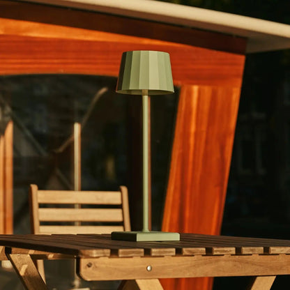Wouter Sage Green Rechargeable Table Lamp | Wireless Charging & 120-Hour Battery Life