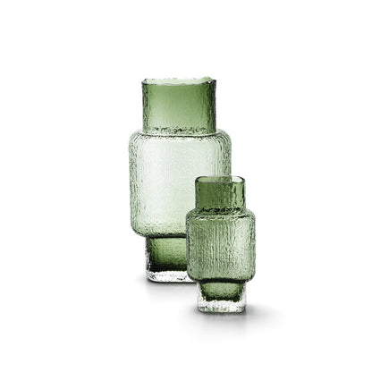 Green Glass Vase - Vintage Style - Medium Size