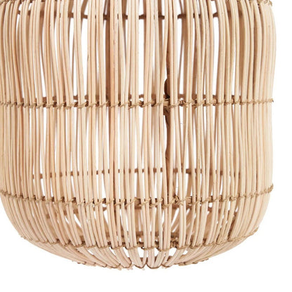 Rattan Pendant Light - Natural Banana Leaf Weave - Large