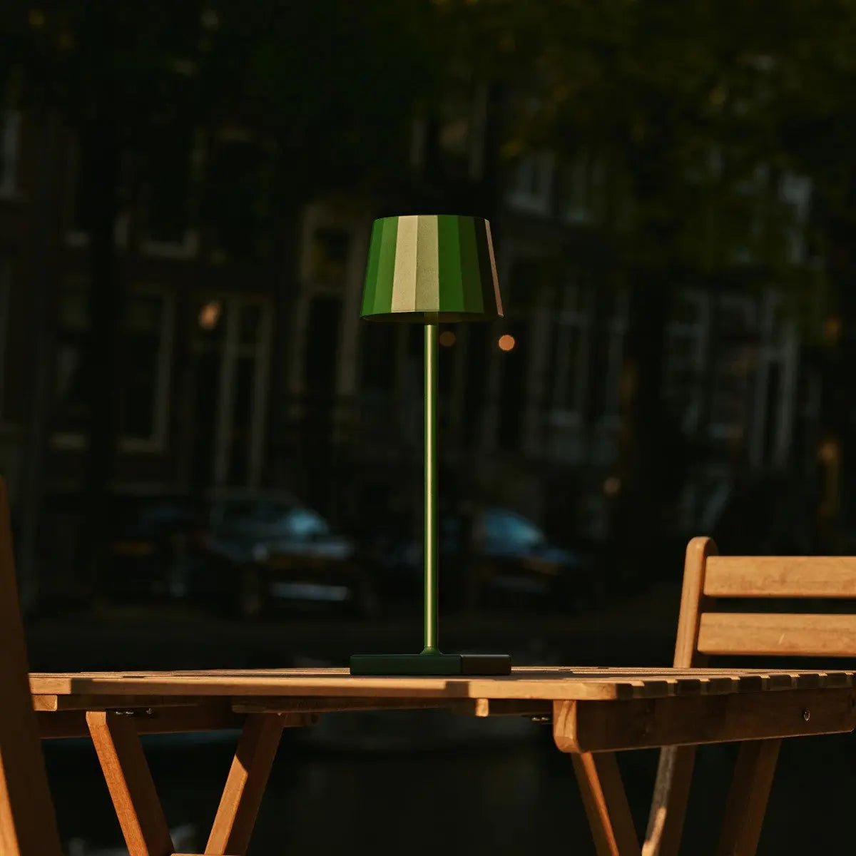 William Pine Green Rechargeable Table Lamp | USB-C, Dimmable, 120-Hour Battery