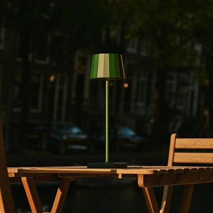 William Pine Green Rechargeable Table Lamp | USB-C, Dimmable, 120-Hour Battery