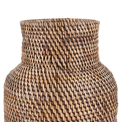 Rattan Umbrella Basket Colonial Style - Natural Brown