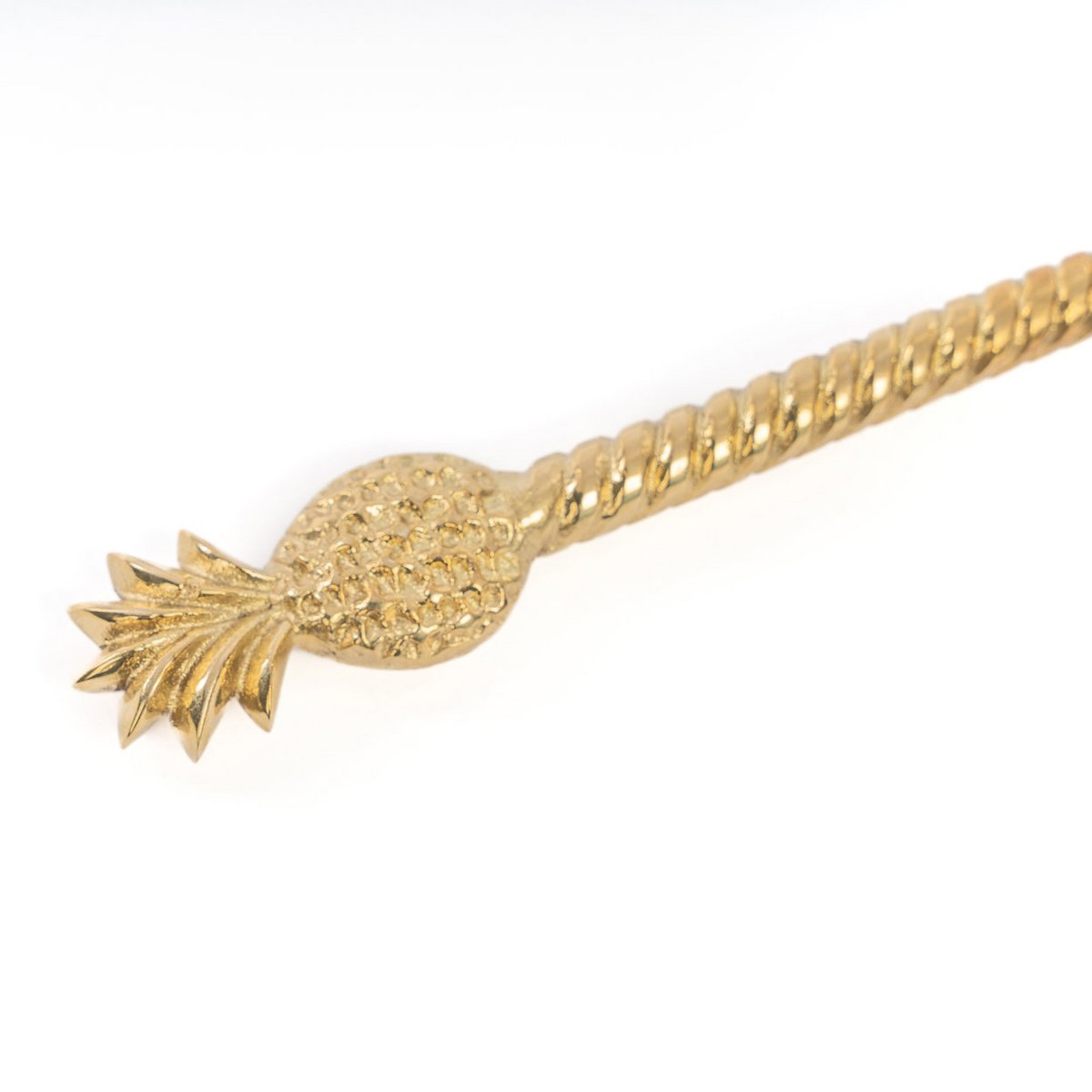 Brass Salad Spoon - Gold Pineapple Design Table Spoon