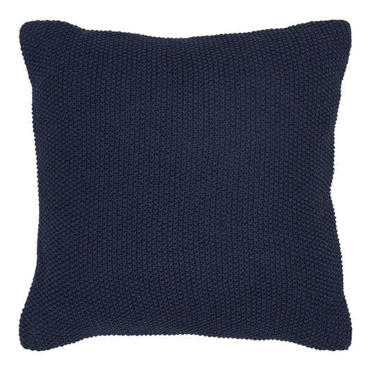 Recycled Cotton Cushion – Σκούρο Μπλε Σκανδιναβικού Στυλ Διακοσμητικό Μαξιλάρι, 45x45cm