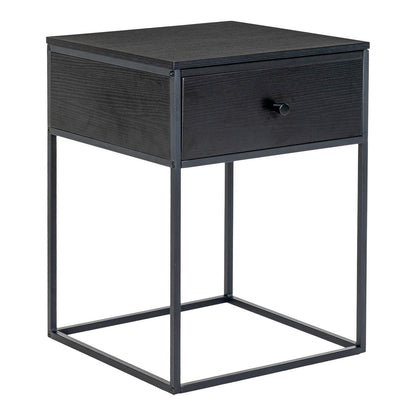 Vita Side Table - black, steel, 40x40x55cm
