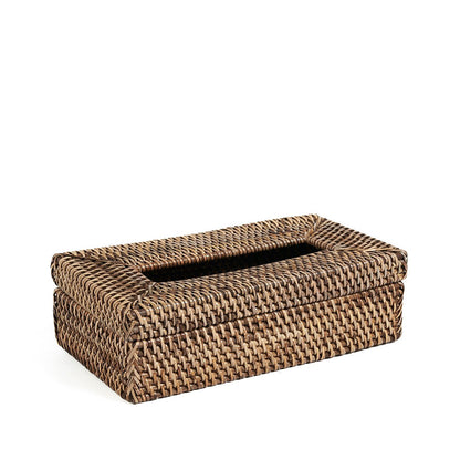 Rattan Tissue Box - Natural Brown