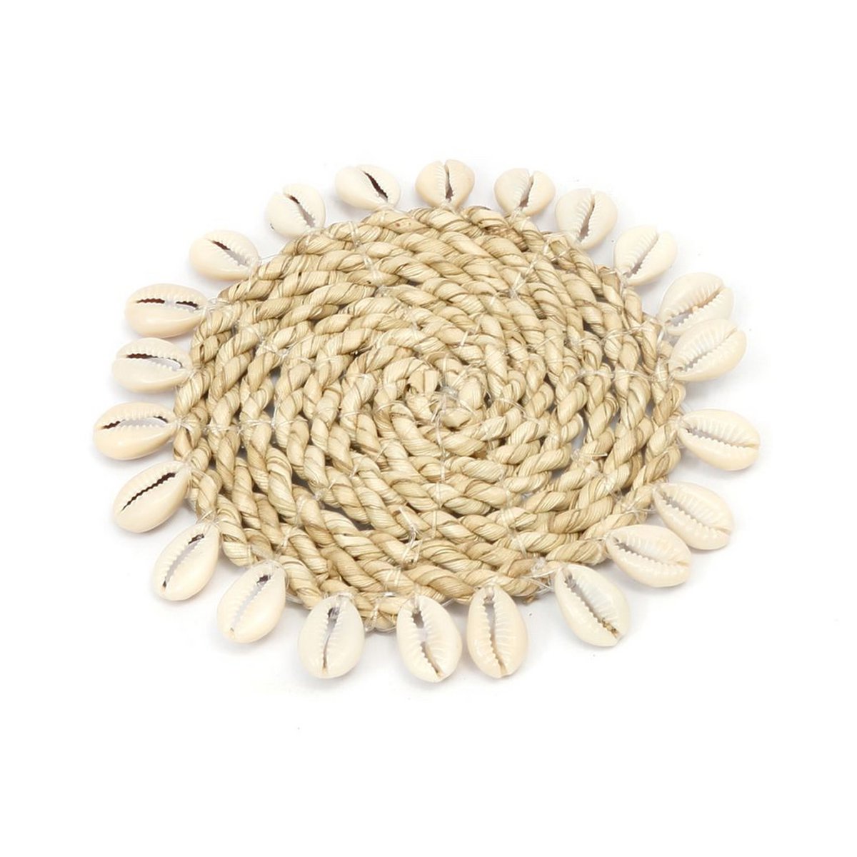 The Seagrass Shell Coaster - Natural