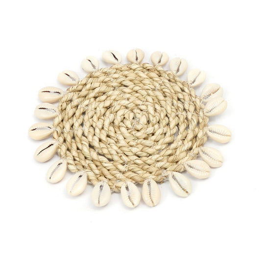 The Seagrass Shell Coaster - Natural